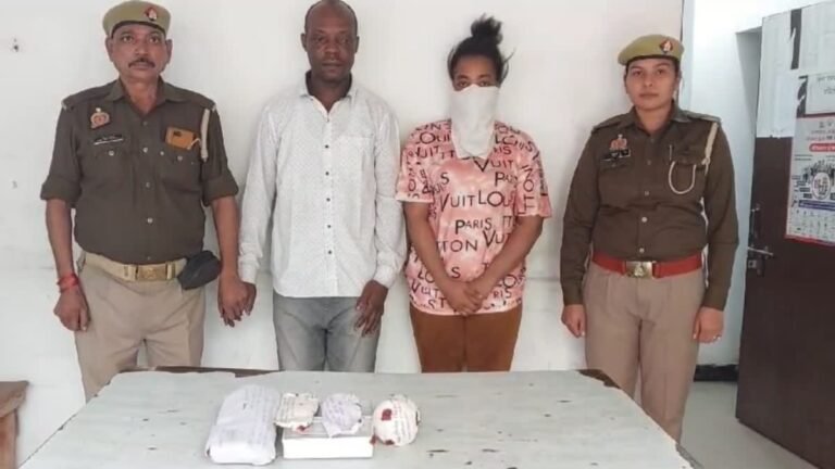 क्राइम ब्रांच ने ड्रग्स के साथ एक महिला समेत दो फिरंगियों को पकड़ा