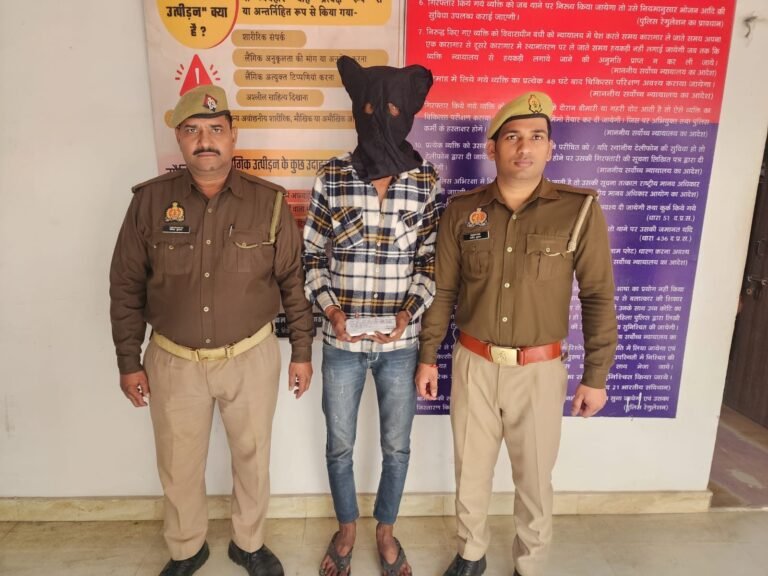 लुटेरे को पुलिस ने दिखाया हवालात का रास्ता