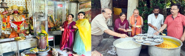 मां बगलामुखी मंदिर साकेत में मनाई गई भगवान श्रीकृष्ण की छठी, हवन पूजन व विशाल भंडारे का हुआ आयोजन