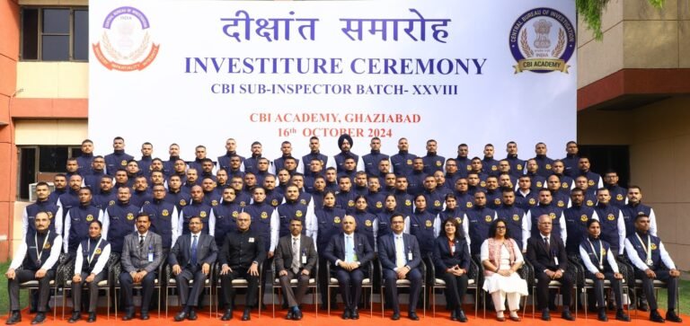 सीबीआई के 92 उपनिरीक्षकों (28वें बैच) का अलंकरण समारोह आयोजित