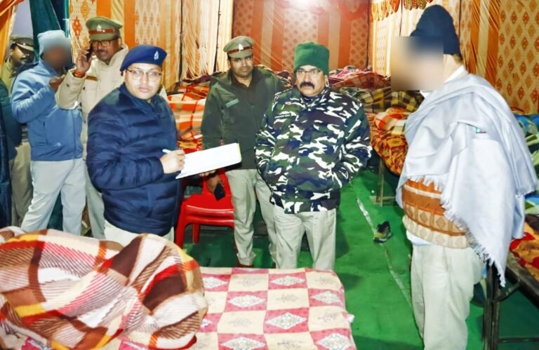 एसपी ने किया रेन बसेरों का निरीक्षण