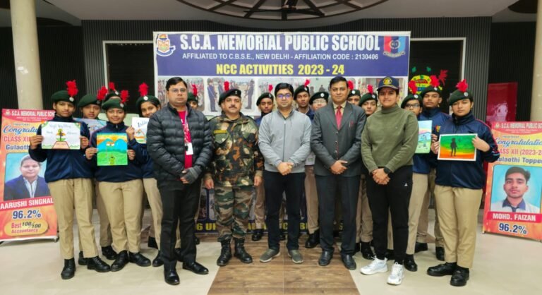 सुरेश चंद अग्रवाल मेमोरियल पब्लिक स्कूल में मनाया गया 77 वाँ भारतीय थल सेवा दिवस