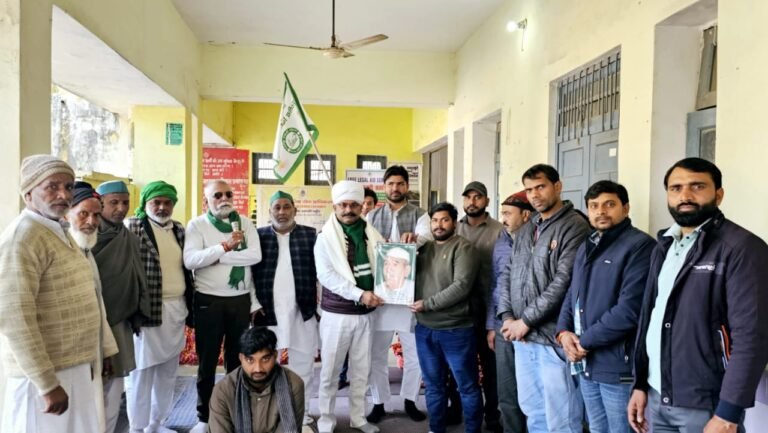 सर्दी के मौसम में नौवे दिन भी भाकियू का धरना जारी