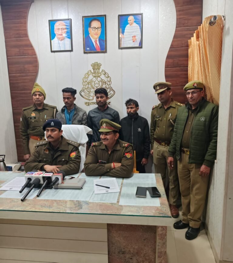 गाजियाबाद पुलिस में तीन बदमाशों पर कसा शिकंजा
