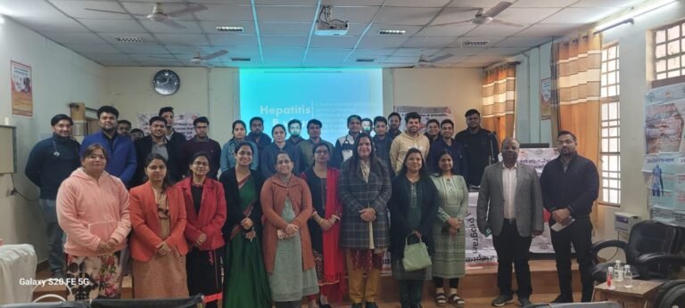 लाला लाजपत राय स्मारक मेडिकल कॉलेज मेरठ में वायरल हेपिटाइटिस की सी०एम०ई० का किया गया आयोजन