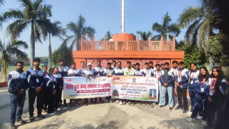 राजस्थान के युवा हुए मेरठ की संस्कृति से रूबरू, प्रेरणादायक सत्र और क्षेत्रीय भ्रमण का आयोजन