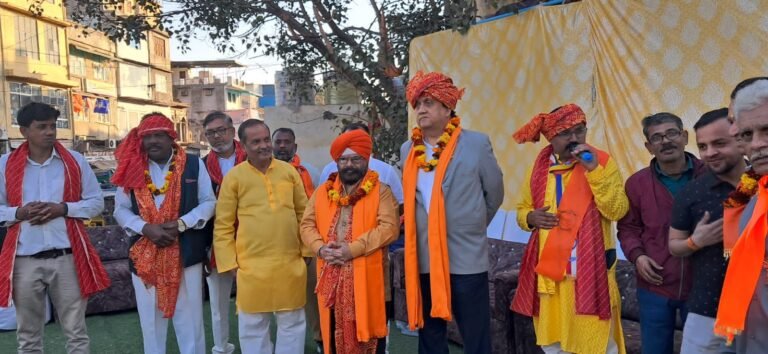 संत रविदास जयंती पर शोभा यात्रा का स्वागत