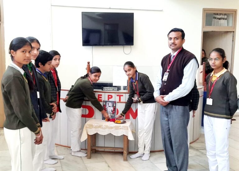 डीपीएमपब्लिक स्कूल में मनाई गई छत्रपति शिवाजी जयंती