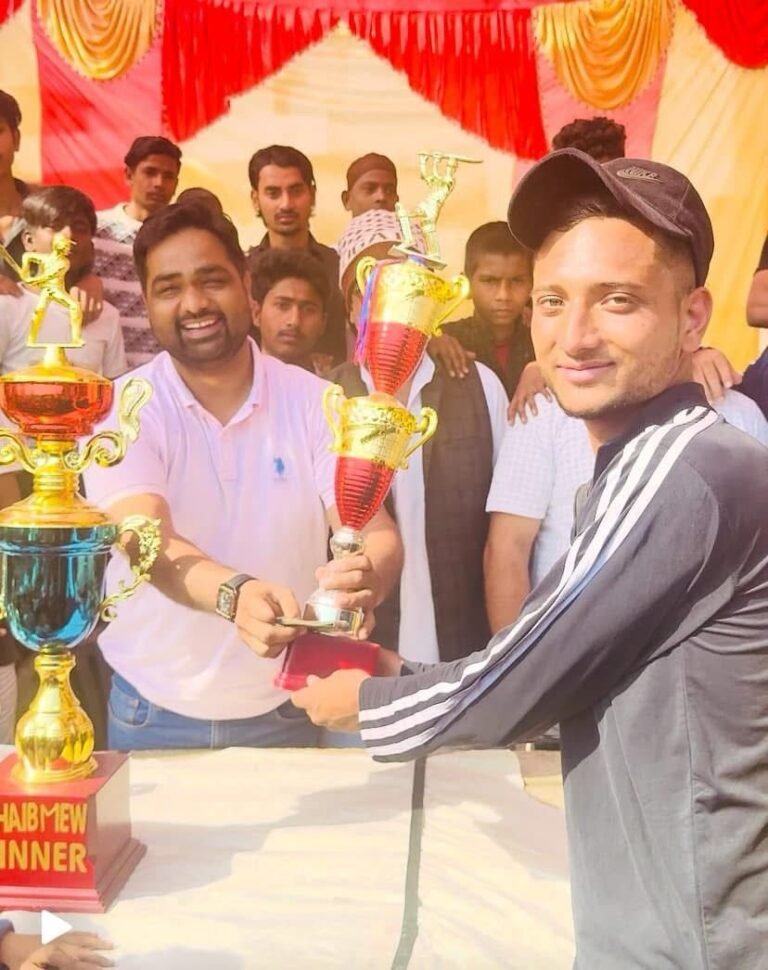 गुलावठी जूनियर क्रिकेट टूर्नामेंट में भमरा की टीम ने बेहतरीन प्रदर्शन कर शानदार जीत दर्ज की