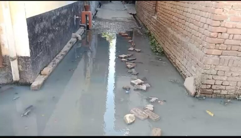 चिपियाना इलाके में निकासी न होने से घरों में घुसा दूषित पानी, लोग परेशान