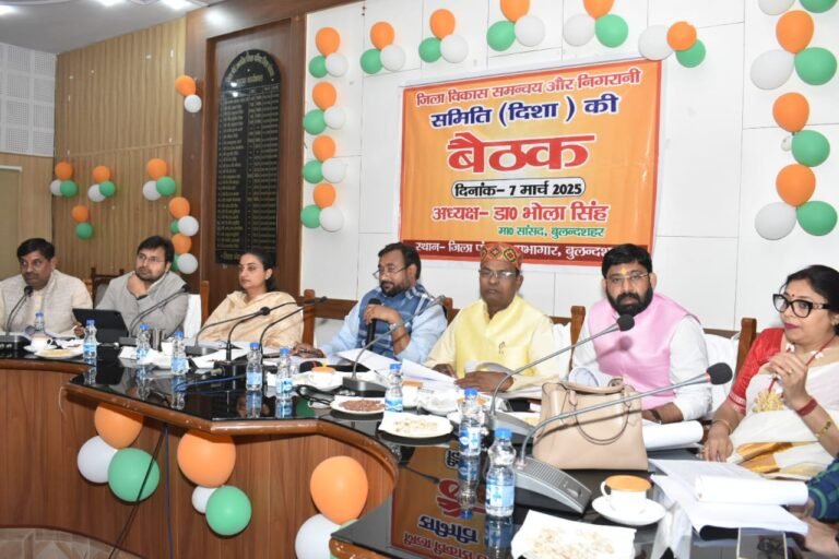 जिला विकास समन्वय और निगरानी समिति (दिशा) की हुई बैठक