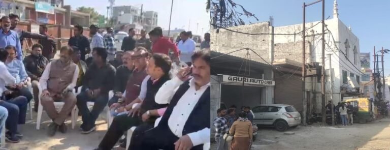 हिंदू युवक के गैराज खोलने पर मस्जिद से पथराव, भाजपा नेताओ ने की कार्रवाई की मांग