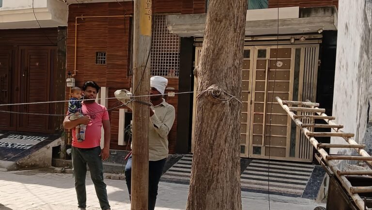 समाजसेवी अंकित कुमार, ने मौहल्ले में बन्द पड़ी स्ट्रीट लाइटों को सही कराया मौहल्ले वासियों ने समाजसेवी की प्रशंसा की