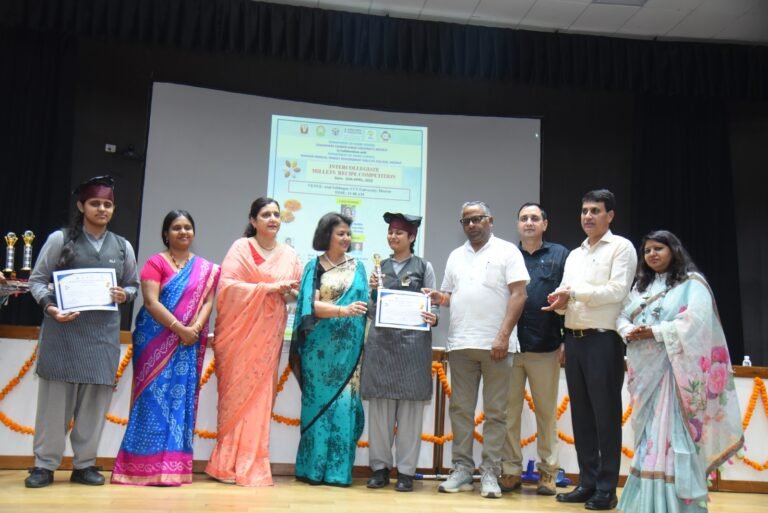 इंटर कॉलेजिएट मिलेट्स रेसिपी प्रतियोगिता का आयोजन