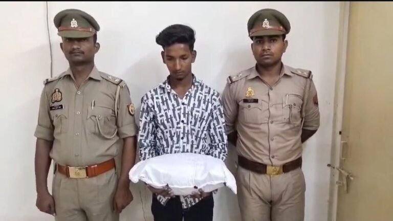 क्रॉसिंग रिपब्लिक पुलिस ने तस्कर को पकड़ा, 1.2 किलोग्राम गांजा बरामद