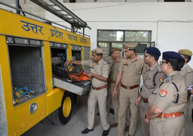 वैशाली फायर स्टेशन का निरीक्षण, ग्रीष्मकालीन अग्निशमन तैयारियों की समीक्षा