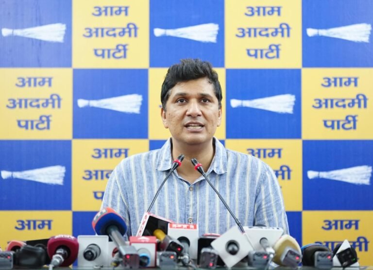 भाजपा की चार इंजन की सरकार की सच्चाई सबके सामने है, पहली बारिश में 4 लोगों की दुखद मौत हो गई – सौरभ भारद्वाज