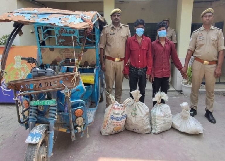चोरी का 189 किलो पीतल बरामद, दो आरोपी गिरफ्तार, दो नाबालिग हिरासत में