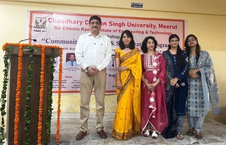 एस०सी०आर०आई०ई०टी०, मेरठ में विद्यार्थियों हेतु “मेंटल वेलनेस एंड सेंसिटाइजेशन प्रोग्राम” का आयोजन