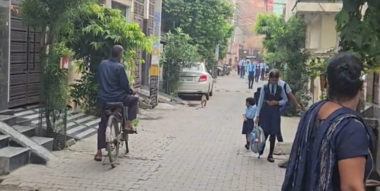 स्कूल जा रहे बच्चों के पीछे दौड़ा बंदरों का झुंड, जान बचाने को भागे मासूम; कृष्णा नगर में दहशत
