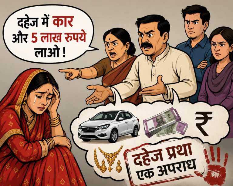 दहेज में कार और पांच लाख रुपये की मांग का आरोप, महिला से मारपीट; पति समेत पांच पर केस